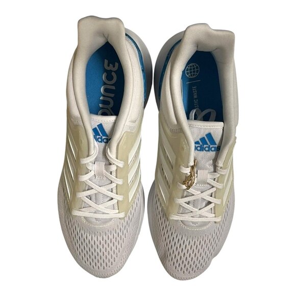 Adidas EQ21 Running/Training Gym Shoes Sneakers Blue & White Size 10 NIB